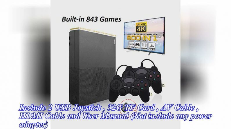 Review: Mjkj Retro Game Console ,4k Hdmi Tv Output Video Game Console Built-in 843 Classic Game Con